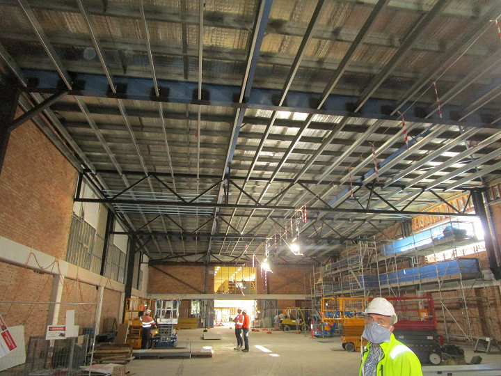 Picture of hot-rolled industrial structure